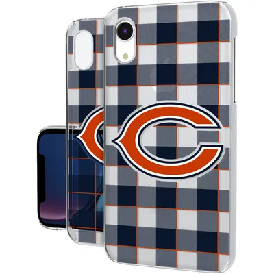 Chicago Bears iPhone Clear Case with Plaid Design