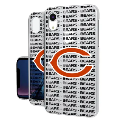 Chicago Bears iPhone Clear Text Backdrop Design Case