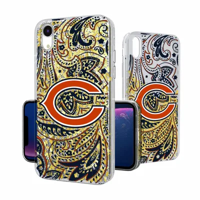 Chicago Bears iPhone Paisley Design Glitter Case