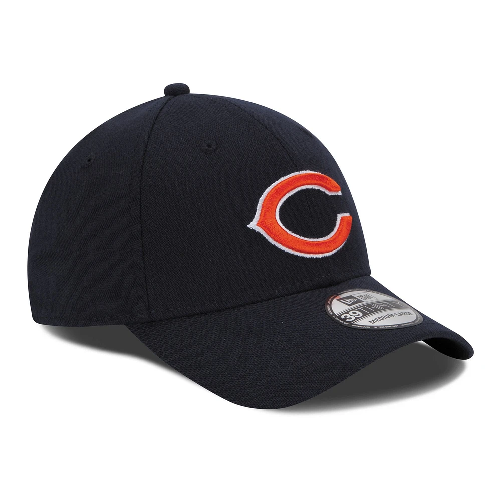 Chicago Bears New Era 39THIRTY Team Classic Flex Hat - Navy Blue