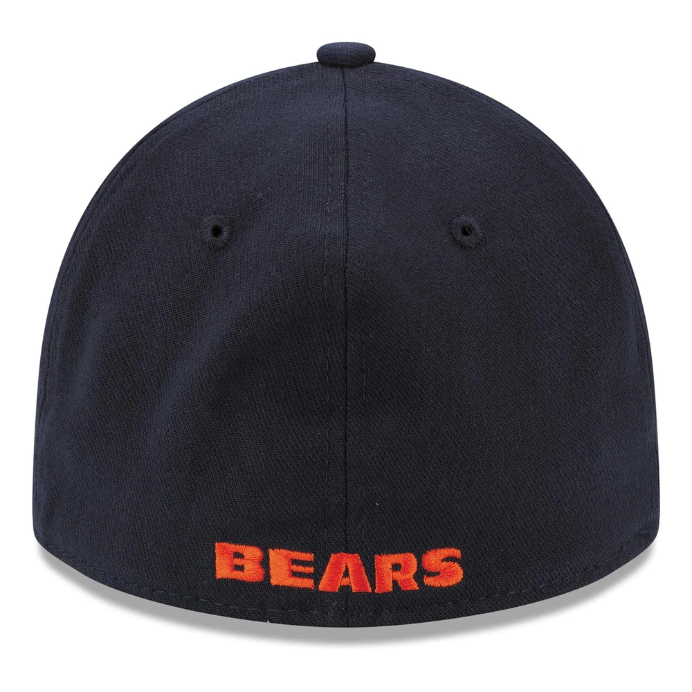 Chicago Bears New Era 39THIRTY Team Classic Flex Hat - Navy Blue