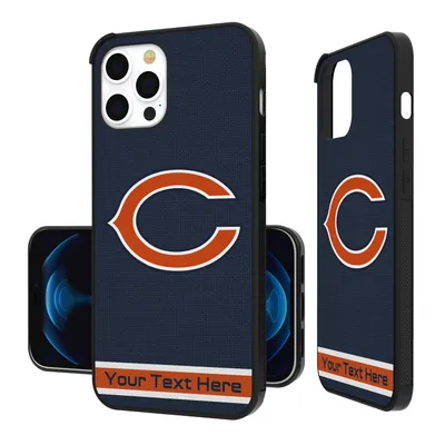 Chicago Bears Personalized Stripe Design iPhone Bump Case