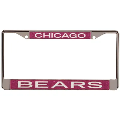 Lids New England Patriots Pink Glitter License Plate Frame with White  Lettering