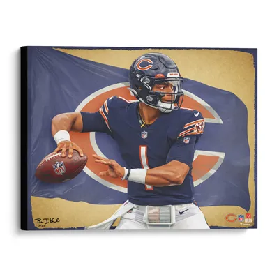 Myles Garrett Cleveland Browns Stretched 20 x 24 Canvas Giclee Print -  Designed and Signed by Artist Brian Konnick - Limited Edition of 25