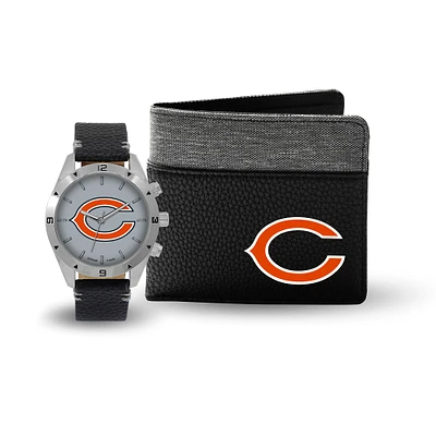 Coffret cadeau montre et portefeuille Chicago Bears