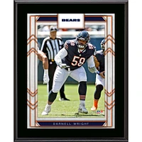 Plaque sublimée de joueur de 10,5" x 13" de Darnell Wright des Chicago Bears