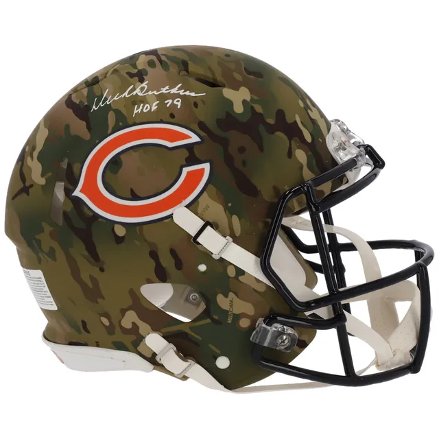 Lids Dick Butkus Chicago Bears Fanatics Authentic Autographed Riddell Speed  CAMO Alternate Speed Authentic Helmet with 'HOF 79' Inscription