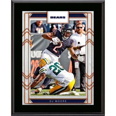 Plaque sublimée du joueur des Chicago Bears de 10,5" x 13" de D.J. Moore
