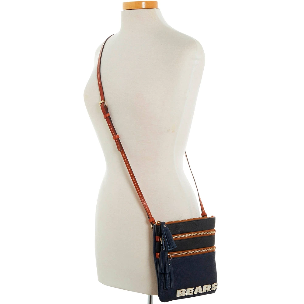 Dooney & Bourke Chicago Bears Infield Triple Zip Crossbody Purse