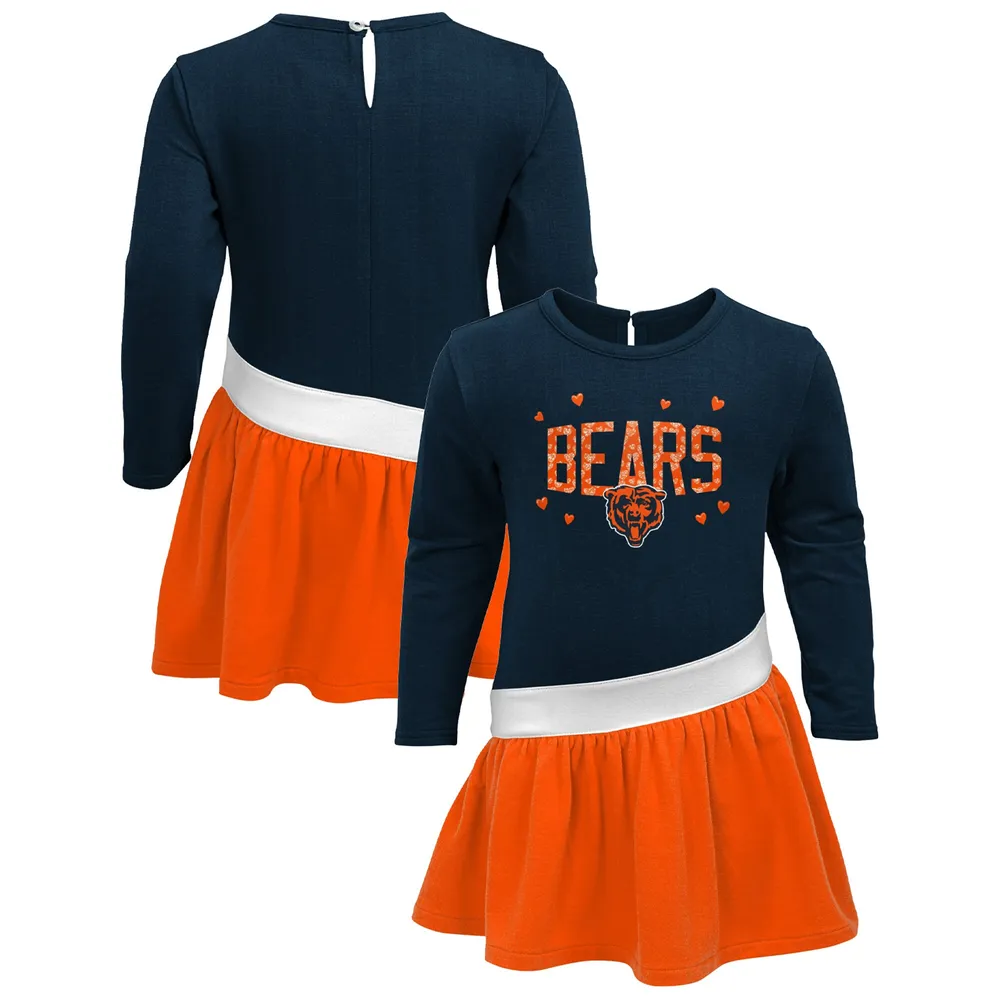 Lids Chicago Bears Girls Infant Heart to Jersey Tri-Blend Dress