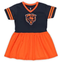 Robe en jersey bleu marine pour filles d'âge préscolaire Chicago Bears Stadium Lights Fashion