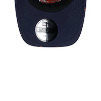 Casquette ajustable 9TWENTY Chicago Bears Hearts New Era pour filles d'âge préscolaire, bleu marine