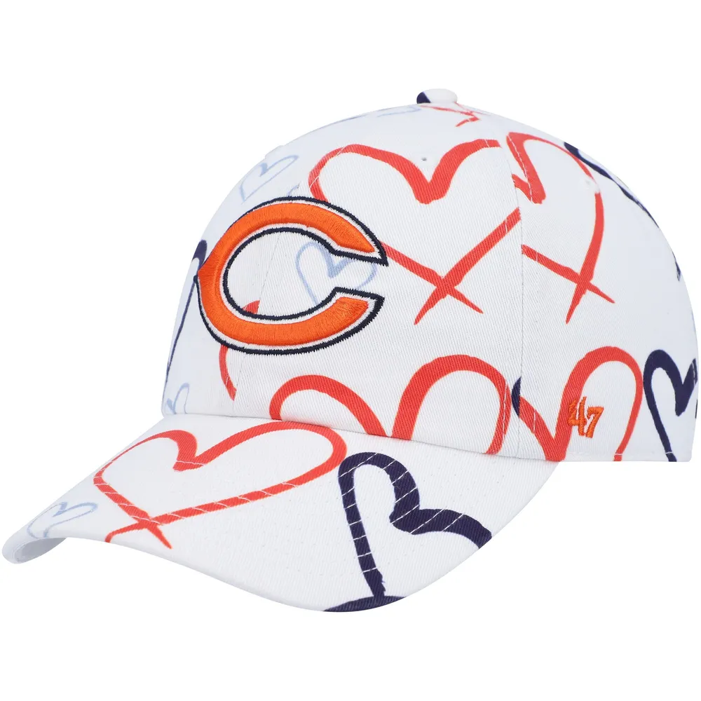 Lids Chicago Bears '47 Girls Youth Adore Clean Up Adjustable Hat - White