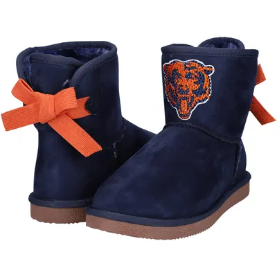Chicago Bears Cuce Girls Youth Low Team Ribbon Boots