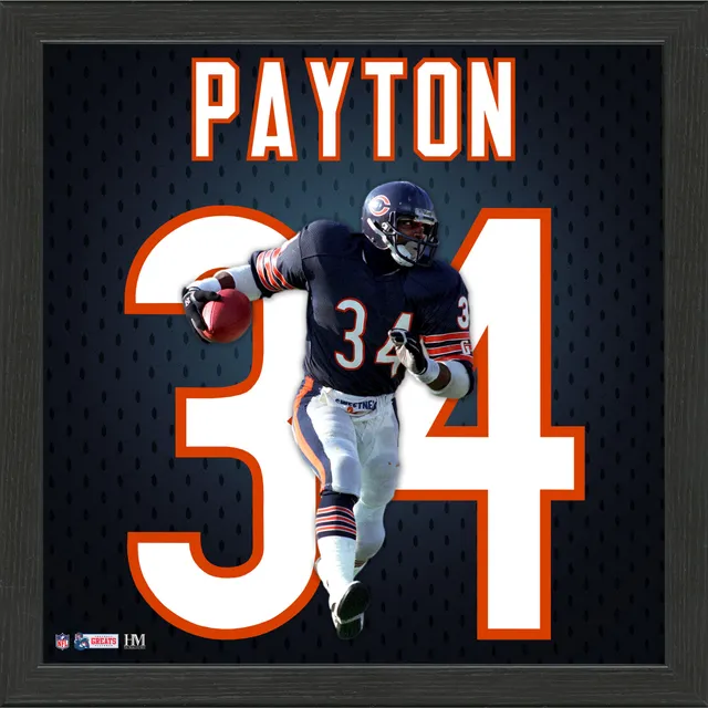 Walter Payton Chicago Bears Nike Retired Away White Football