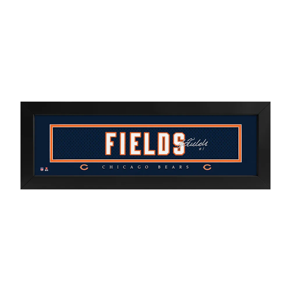 Chicago Bears Justin Fields Highland Mint 13'' x 13'' Impact Jersey Framed  Photo