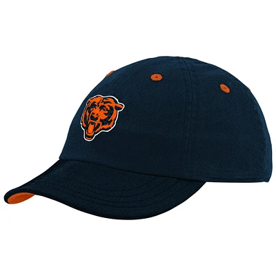 Casquette souple bleu marine Chicago Bears Team pour bébé