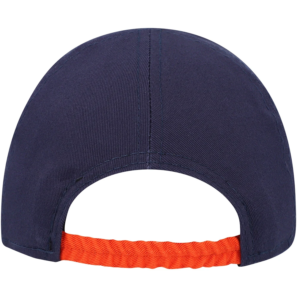 Casquette réglable New Era bleu marine/orange Chicago Bears My 1st 9TWENTY pour bébé