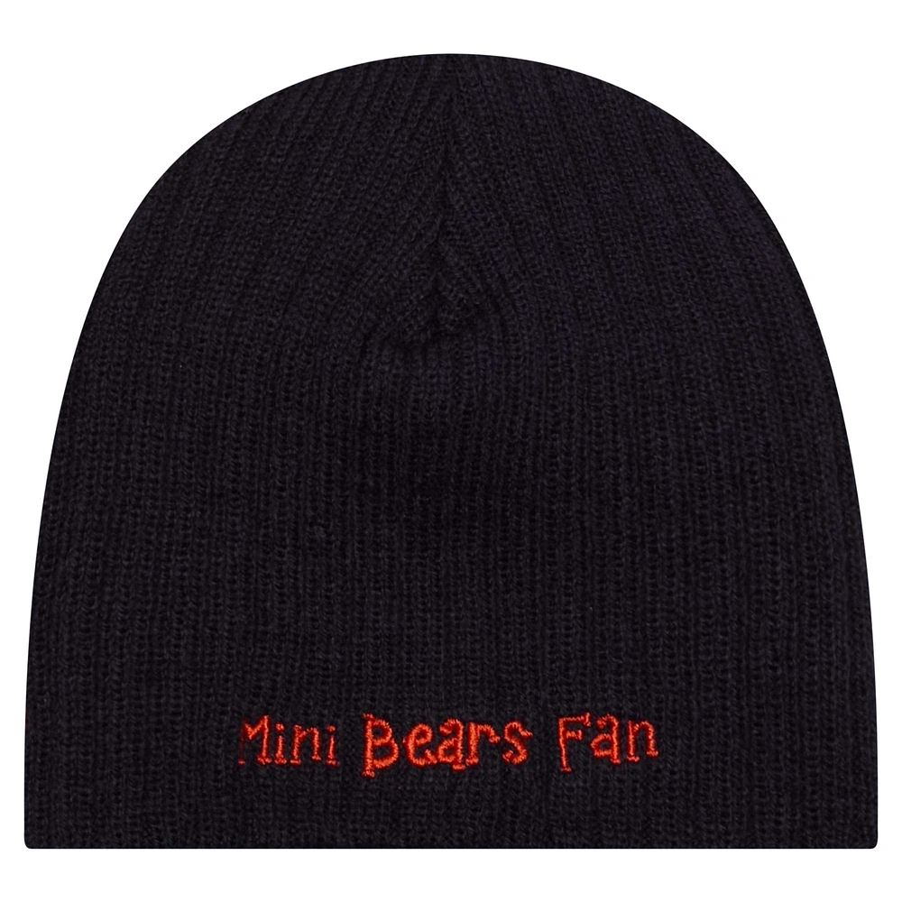 Infant New Era Navy Chicago Bears Mini Knit Hat