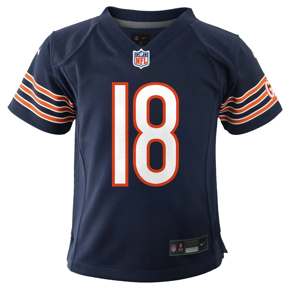 Maillot de jeu Nike Caleb Williams bleu marine pour bébé des Chicago Bears