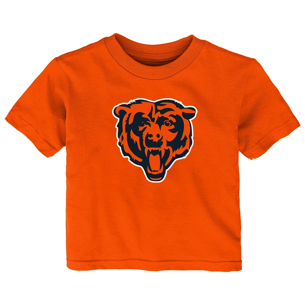 T-shirt orange avec logo principal des Chicago Bears pour bébé