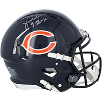 Casque Riddell Speed ​​authentique autographié par Jim McMahon des Chicago Bears avec inscription « SB XX Champs »