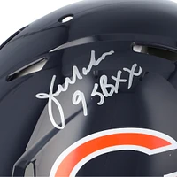 Casque Riddell Speed ​​authentique autographié par Jim McMahon des Chicago Bears avec inscription « SB XX Champs »