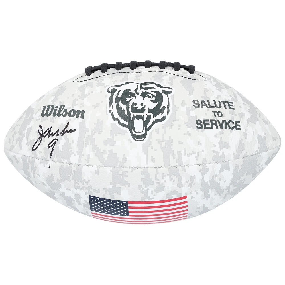 Jim McMahon Chicago Bears Autographed Wilson 2024 Salute To Service Football 