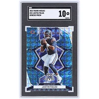 Justin Fields Chicago Bears 2022 Panini Mosaic Genesis Prizm #33 SGC authentifié 10 cartes