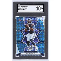 Justin Fields Chicago Bears 2022 Panini Mosaic Genesis Prizm #33 SGC authentifié 10 cartes