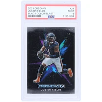 Carte Panini Obsidian Color Blast #24 PSA authentique 2023 de Justin Fields Chicago Bears
