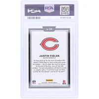 Carte Panini Obsidian Color Blast #24 PSA authentique 2023 de Justin Fields Chicago Bears