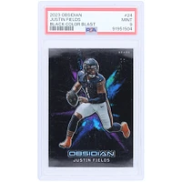 Carte Panini Obsidian Color Blast #24 PSA authentique 2023 de Justin Fields Chicago Bears