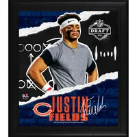 Justin Fields Autographed & Framed Salute To Service Bears