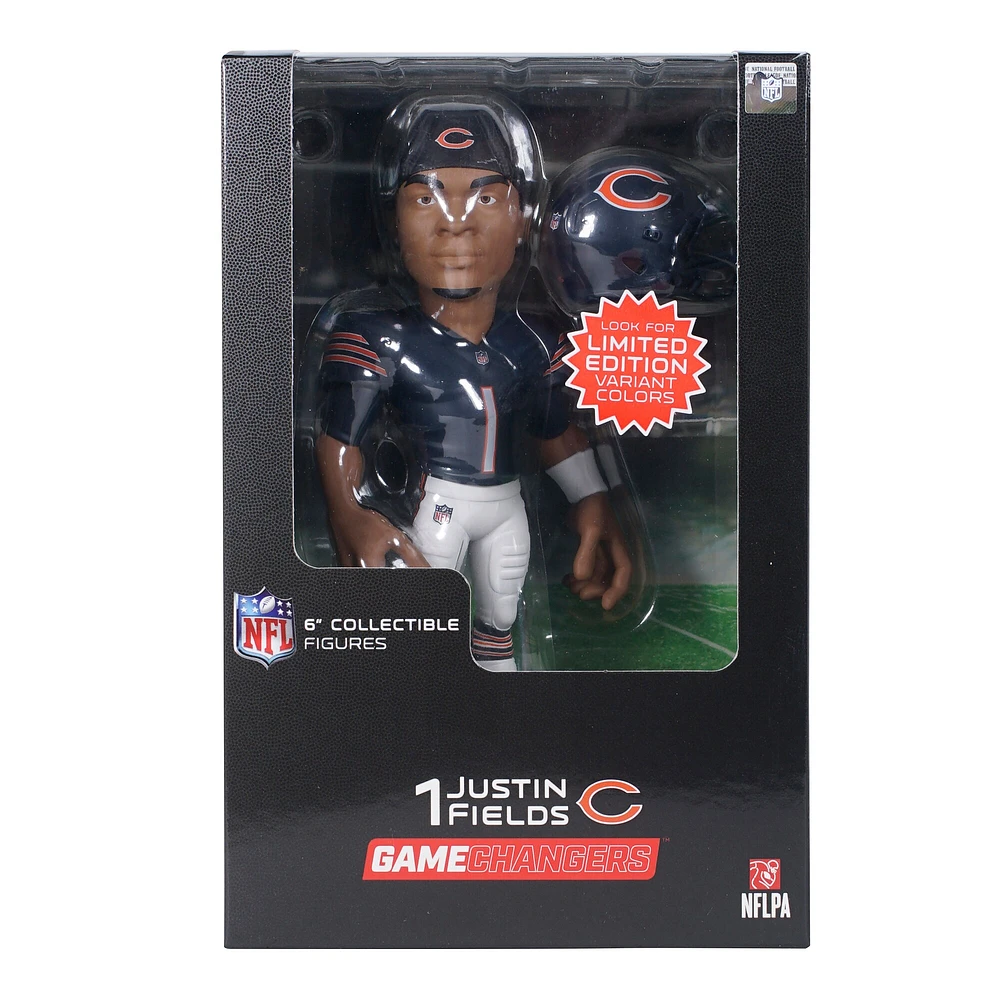 Figurine en vinyle Justin Fields Chicago Bears série 4 GameChanger 6" - Recherchez des variantes de couleurs unies rares