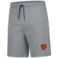 Men's Fanatics  Heather Gray Chicago Bears Team Logo Training Shorts