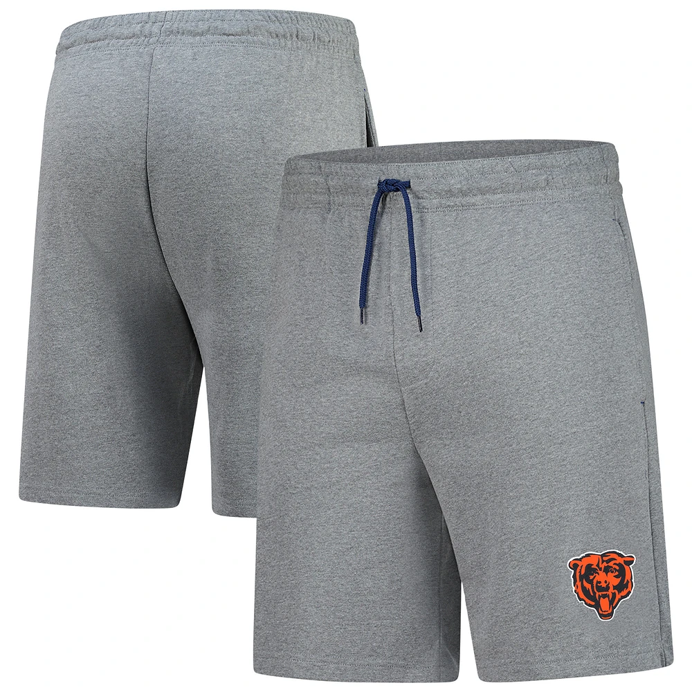Men's Fanatics Heather Gray Chicago Bears Team Logo Training Shorts