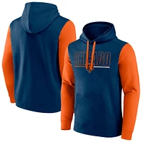 Sweat à capuche enfiler Fanatics bleu marine Chicago Bears Big & Tall Outline pour hommes