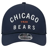 Men's New Era  Navy Chicago Bears Active Minimalist M-Crown A-Frame 9FORTY Adjustable Hat