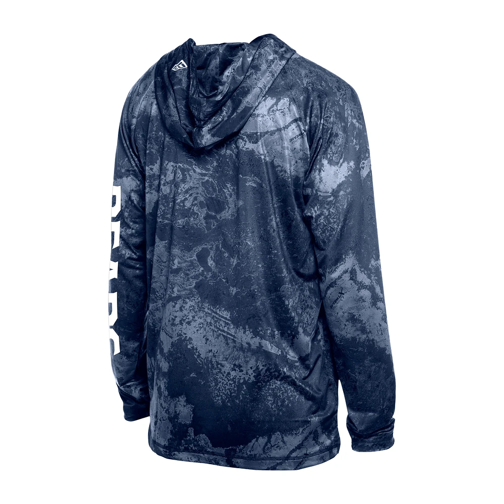 Men's New Era  Navy Chicago Bears RealTree Xtreme Camo Raglan Long Sleeve Hooded Top