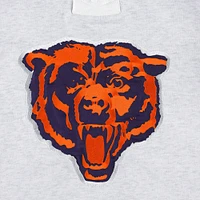 Chandail à capuchon lacets avec logo Gridiron Chicago Bears '47 pour hommes, gris chiné