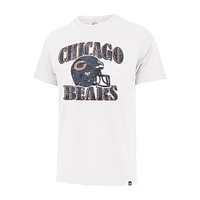 T-shirt rétro Chicago Bears Overrun Franklin pour homme, couleur crème, 1947