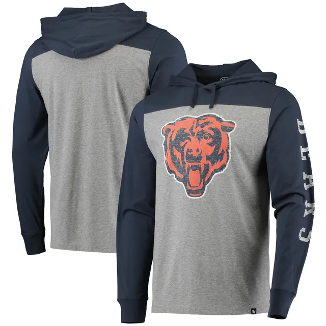 Chicago Bears Antigua Bear Head Absolute Pullover Hoodie - Heathered Gray