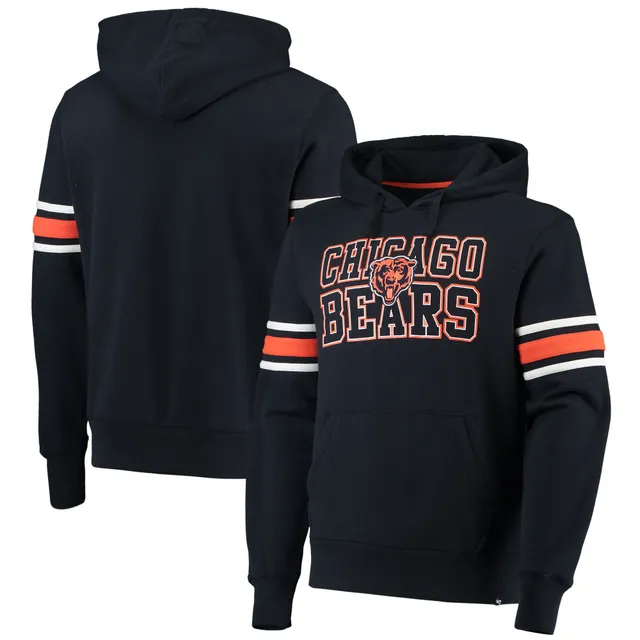 Men's Starter Navy Chicago Bears Draft Fleece Raglan Pullover Hoodie