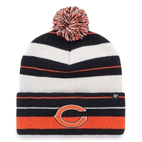 Bonnet en tricot à revers Powerline '47 Navy Chicago Bears pour hommes avec pompon