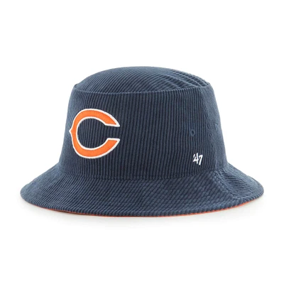 Chapeau bob en cordon épais '47 bleu marine Chicago Bears pour hommes