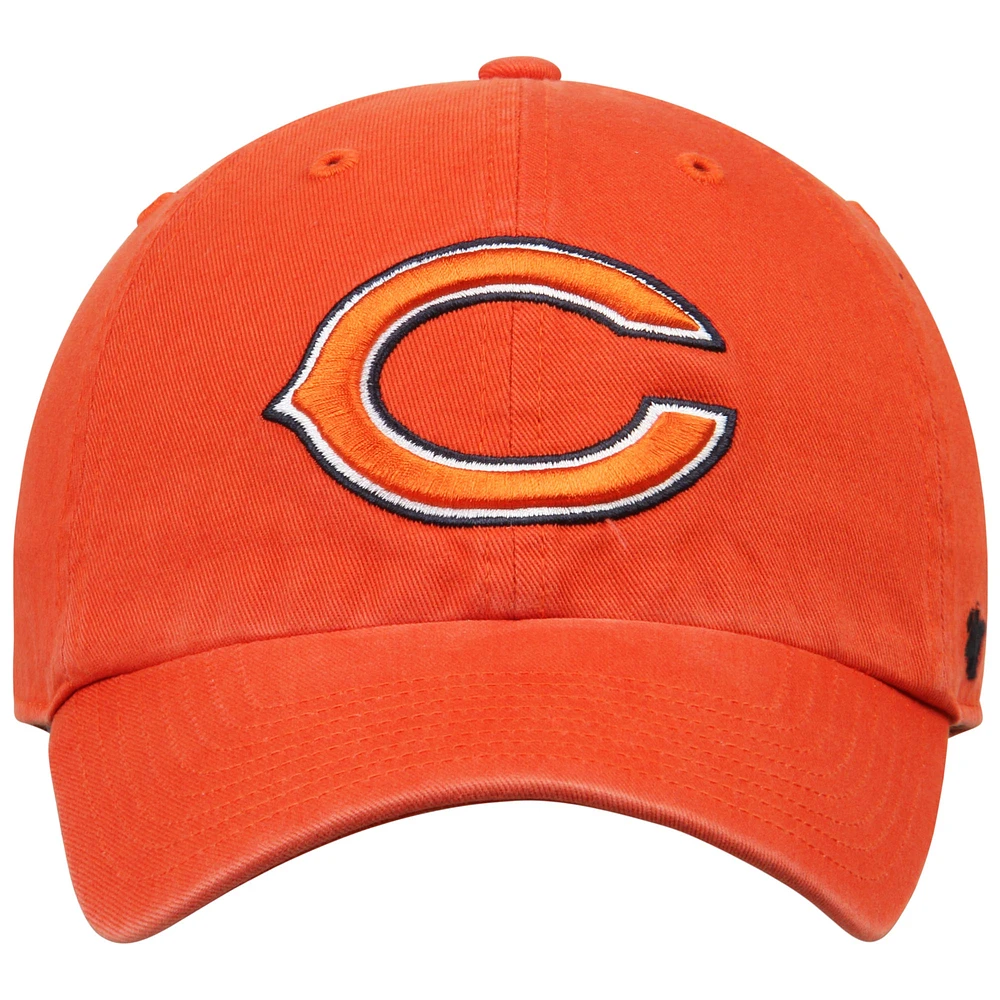 Casquette réglable '47 Orange Chicago Bears Clean Up pour homme