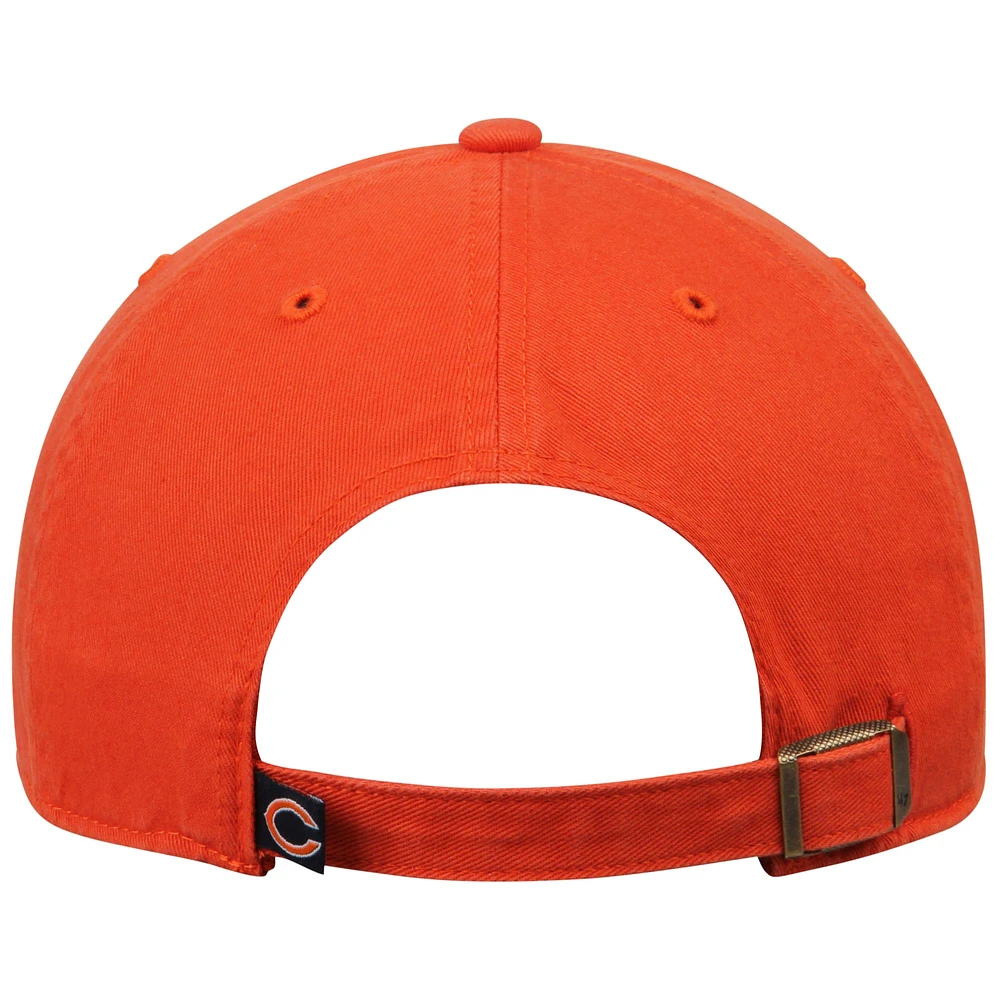 Casquette réglable '47 Orange Chicago Bears Clean Up pour homme