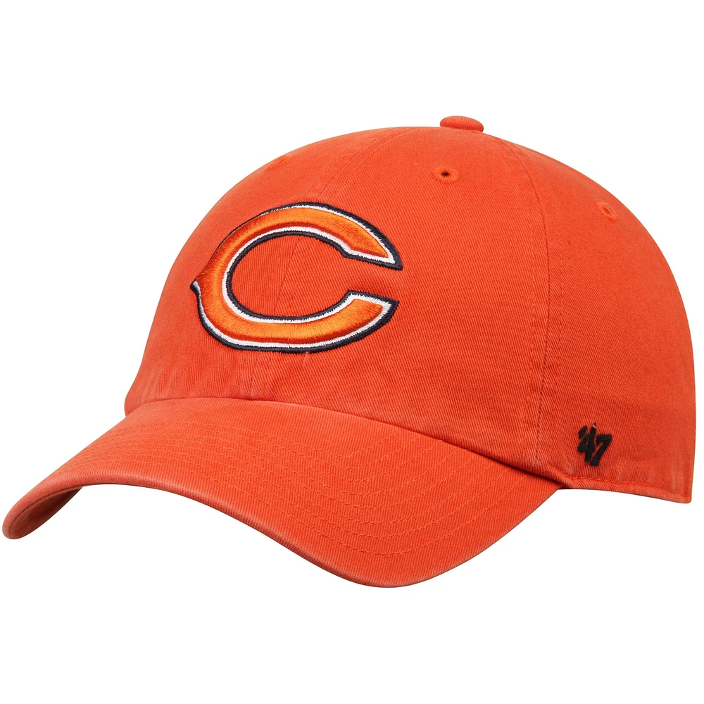 Casquette réglable '47 Orange Chicago Bears Clean Up pour homme