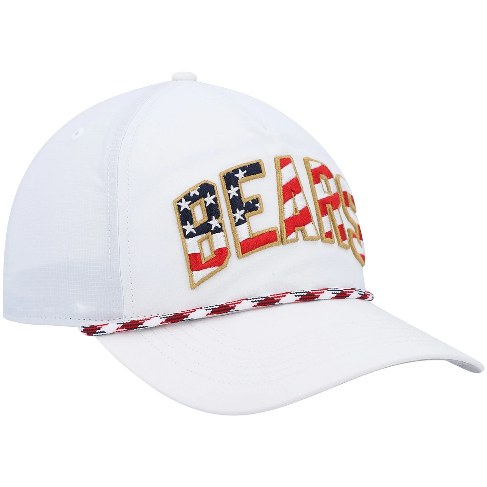 Men's '47 White Chicago Bears Hitch Stars and Stripes Trucker Adjustable Hat